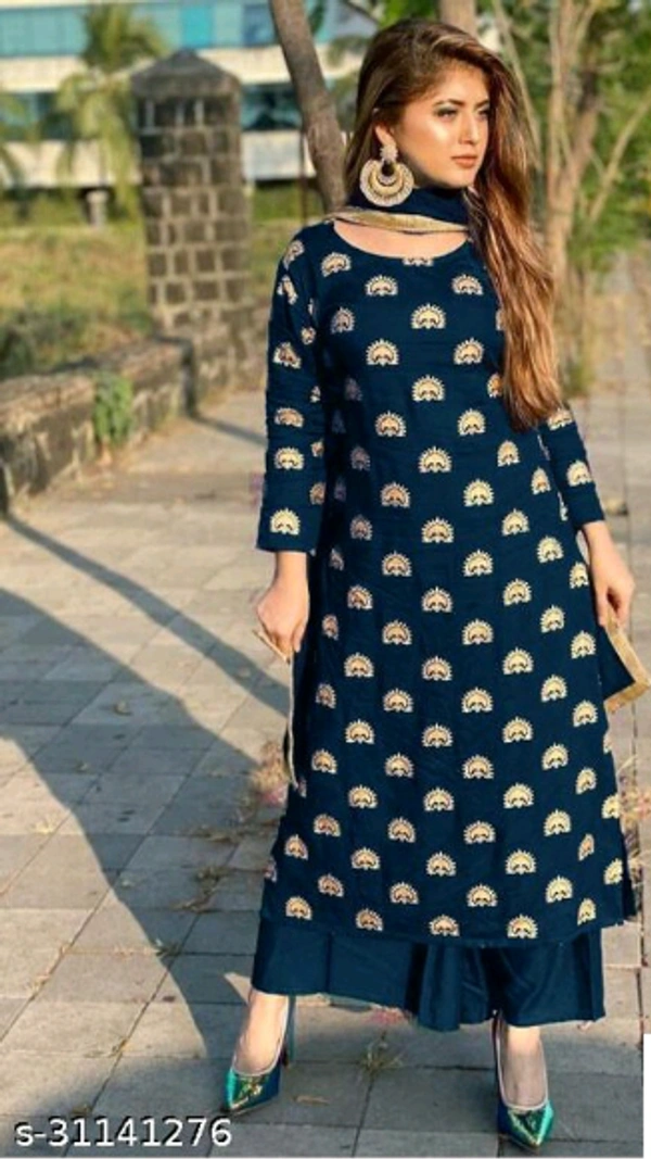 Kurta With Dupatta And Bottomwear,Kurta With Bottomwear,Kurta with Bottomwear
